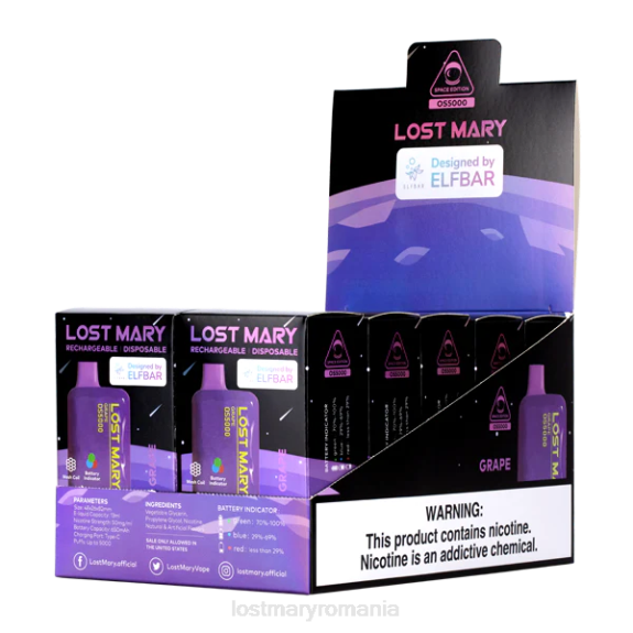 a pierdut mary os5000 struguri - LOST MARY vape flavors 4VBX34